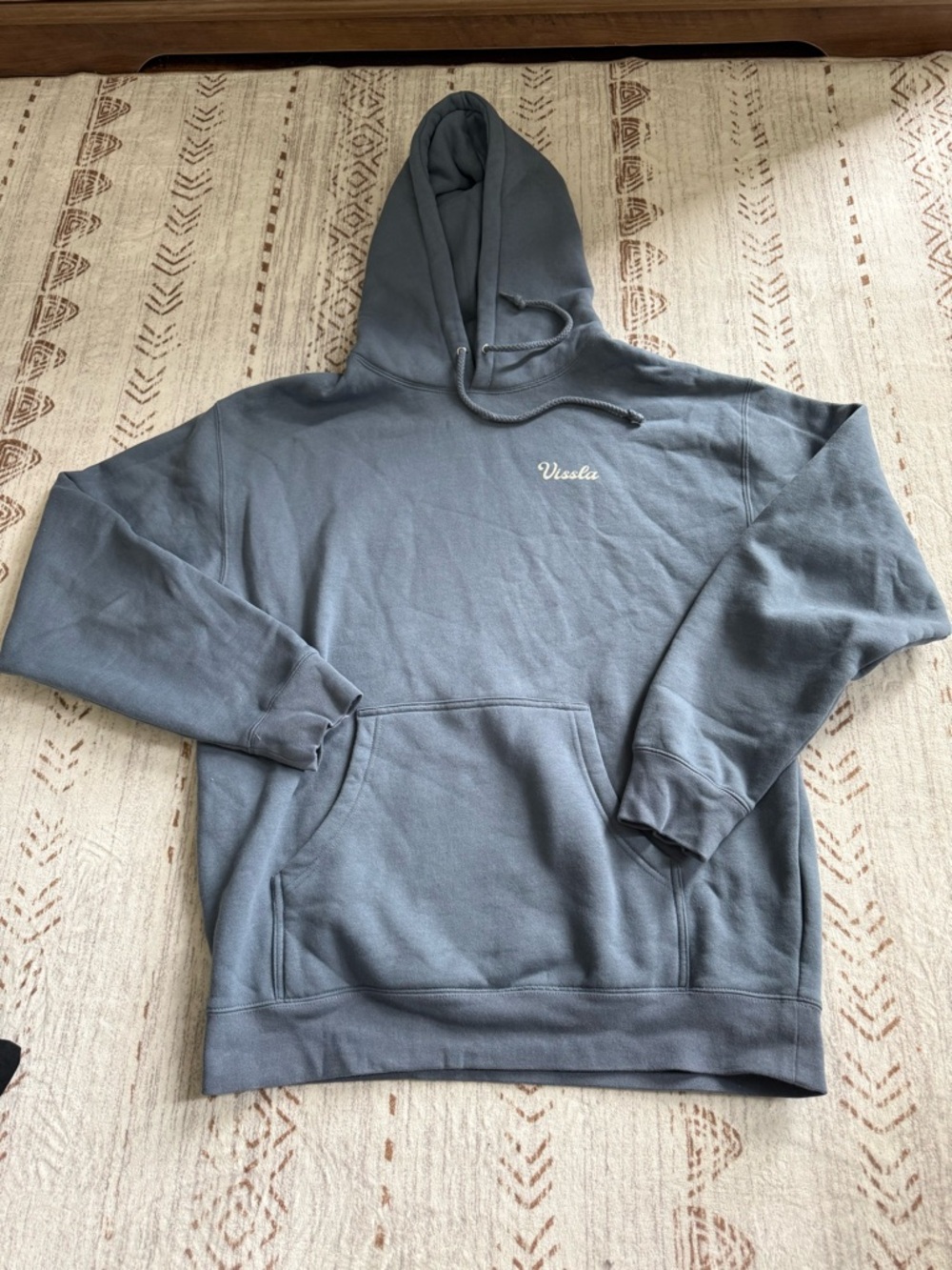 VISSLA Hooded Pullover Sweatshirt in Slate Blue
